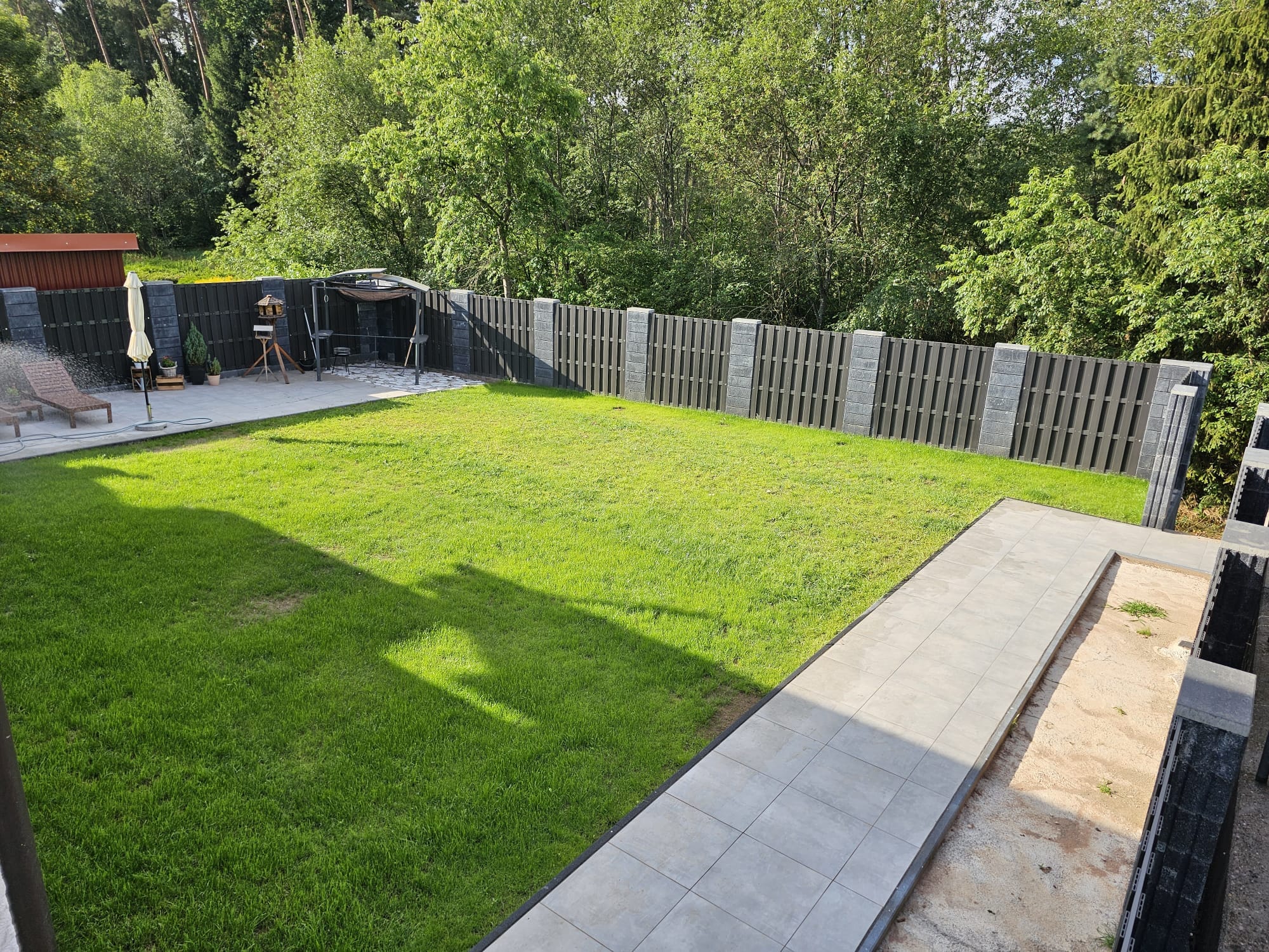 Garten, Rasen neu verlegen, Gartenarbeit